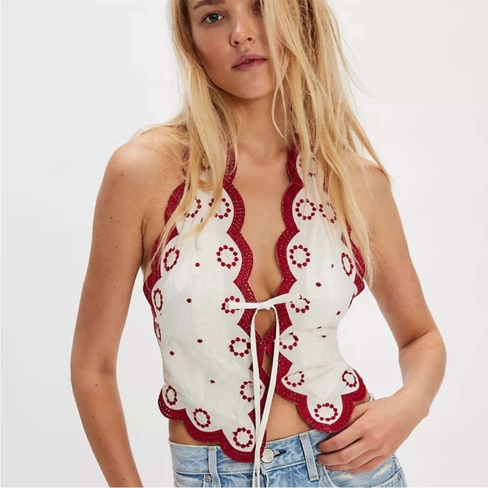 Free People Annie Halter Vest Top- Medium